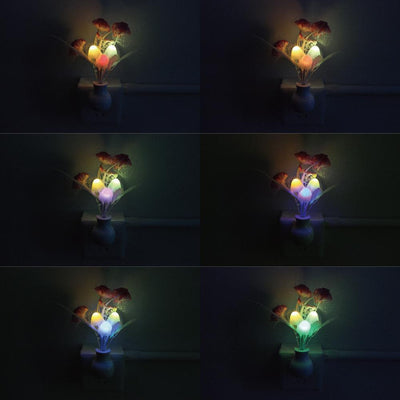 Mushroom Flower Color Changing Night Light